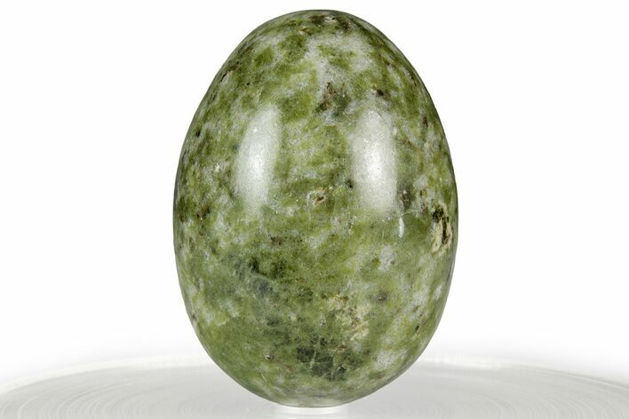 Polished Snowflake Epidote Egg - South Africa #356386